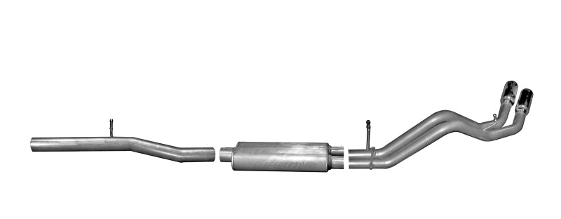 Gibson 14-18 GMC Sierra 1500 Base 5.3L 3in/2.25in Cat-Back Dual Sport Exhaust - Stainless Gibson GIB65656