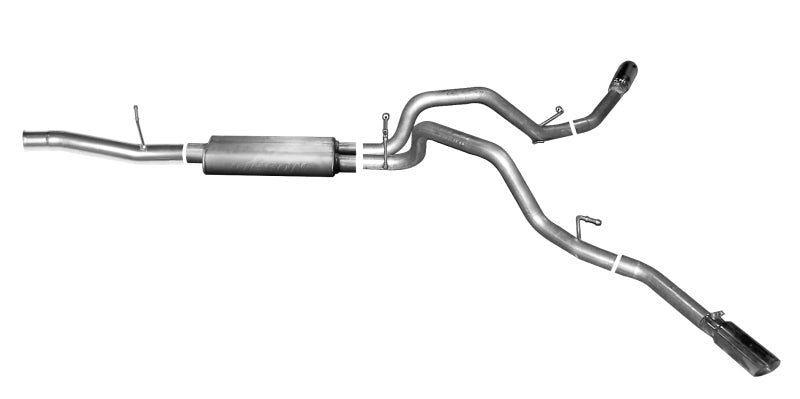 Gibson 14-19 Cadillac Escalade Base 6.2L 3.5in/2.25in Cat-Back Dual Extreme Exhaust - Aluminized Gibson GIB5681