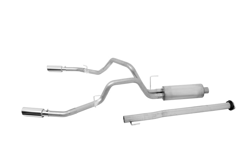 Gibson 15-19 Ford F-150 King Ranch 5.0L 3in/2.5in Cat-Back Dual Split Exhaust - Stainless - Black Ops Auto Works
