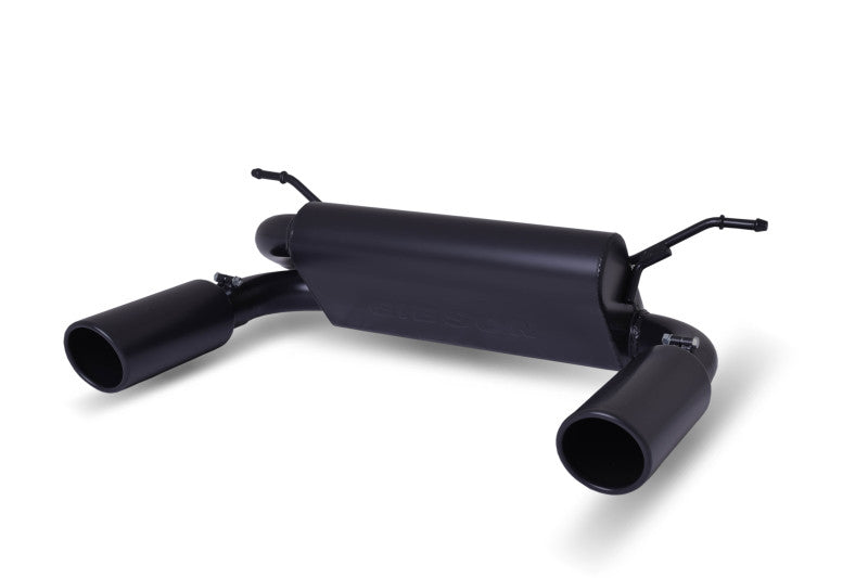 Gibson 18-22 Jeep Wrangler JL Rubicon 3.6L 2.5in Cat-Back Dual Split Exhaust - Black Elite (Ceramic) Gibson GIB617307-B