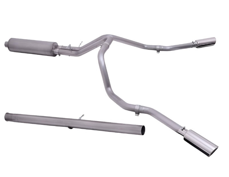 Gibson 20-22 Silverado/GMC Sierra 2500 HD 6.6L Crew Cab (Long Bed) Cat-Back Dual Extreme Exhaust Gibson GIB65714