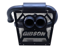 Load image into Gallery viewer, Gibson 2024 Cam-Am Maverick R 4in. T304 Stainless Round Dual Wall Slash-Cut Tip - Black Ceramic Gibson GIB98057