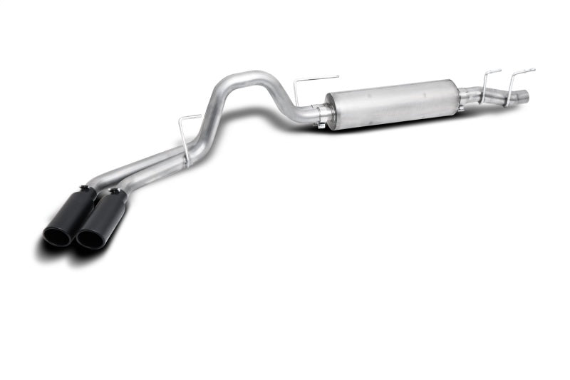 Gibson 21-22 Ford F150 Truck 5.0L 3/2.5in Cat-Back Dual Sport Exhaust System Stainless - Black Elite Gibson GIB69225B