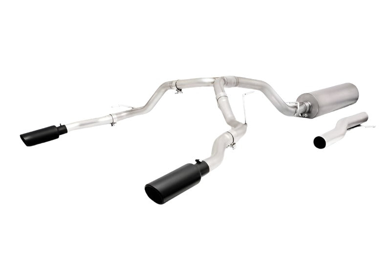 Gibson 21-23 GMC Yukon/Chevrolet Tahoe 5.3L 2/4wd Black Elite Cat-Back Exhuast -Stainless Gibson GIB65717B