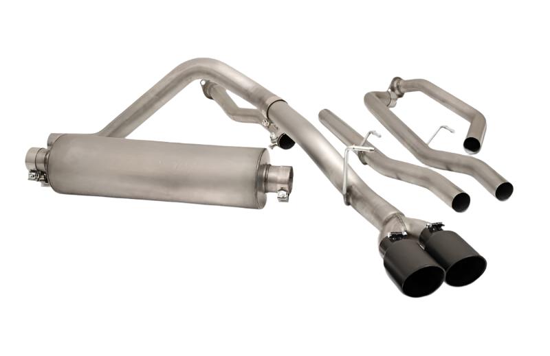 GIbson 22-24 Toyota Tundra 3.5L-T V6 Crew Max Black Elite Stainless Cat Back Dual Sport Exhaust Gibson GIB67105B