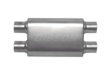 Load image into Gallery viewer, Gibson CFT Superflow Dual/Dual Oval Muffler - 4x9x13in/2.25in Inlet/2.25in Outlet - Stainless Gibson GIB55105S