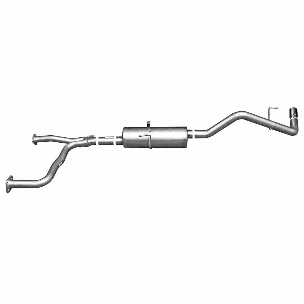 Gibson 12211 Cat Back Single Exhaust 2005 to 2010 Nissan Frontier LE 4.0L 3in Aluminized - Gibson 12211