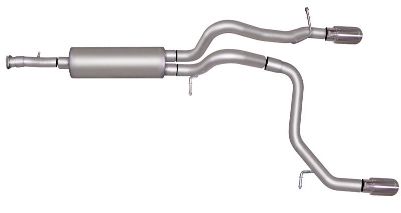 Gibson 07-10 Hummer H3 Base 3.7L 2.5in Cat-Back Dual Split Exhaust - Aluminized - Gibson 312700
