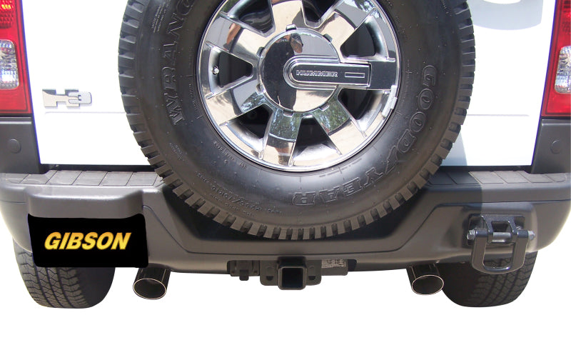 Gibson 07-10 Hummer H3 Base 3.7L 2.5in Cat-Back Dual Split Exhaust - Aluminized - Gibson 312700