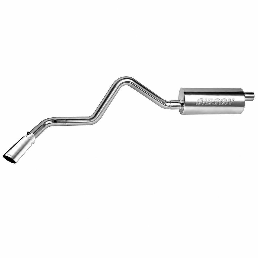 Gibson 619675 Cat-Back Single Exhaust — 1987-1996 Ford Bronco 5.0L / 5.8L V8 — 3in 409 Stainless - Gibson 619675