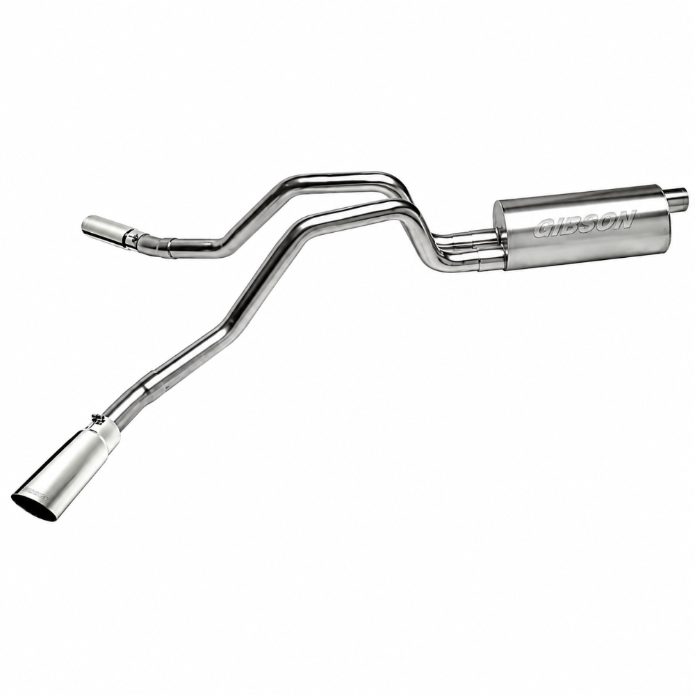 Gibson 65402 Dual Extreme Cat-Back Exhaust – 2007-2010 Cadillac Escalade / GMC Yukon Denali 6.2L – 5-Inch Polished Tips - Gib