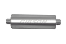 Load image into Gallery viewer, Gibson MWA Superflow Center/Center Round Muffler - 5x10in/2.5in Inlet/2.5in Outlet - Stainless Gibson GIBBM0113