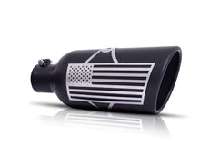 Load image into Gallery viewer, Gibson Patriot Series Rolled Edge Slash-Cut Tip - 5in OD/3.5in Inlet/12in Length - Black Ceramic Gibson GIB71-1015