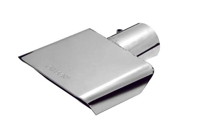 Gibson Rectangle Sport Tip - Center - 6x2.75in OD/2.5in Inlet/9.5in Length - Stainless Gibson GIB500432