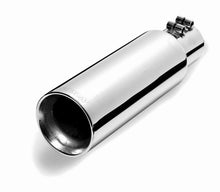 Load image into Gallery viewer, Gibson Round Dual Wall Angle-Cut Tip - 4in OD/3in Inlet/12in Length - Stainless Gibson GIB500427