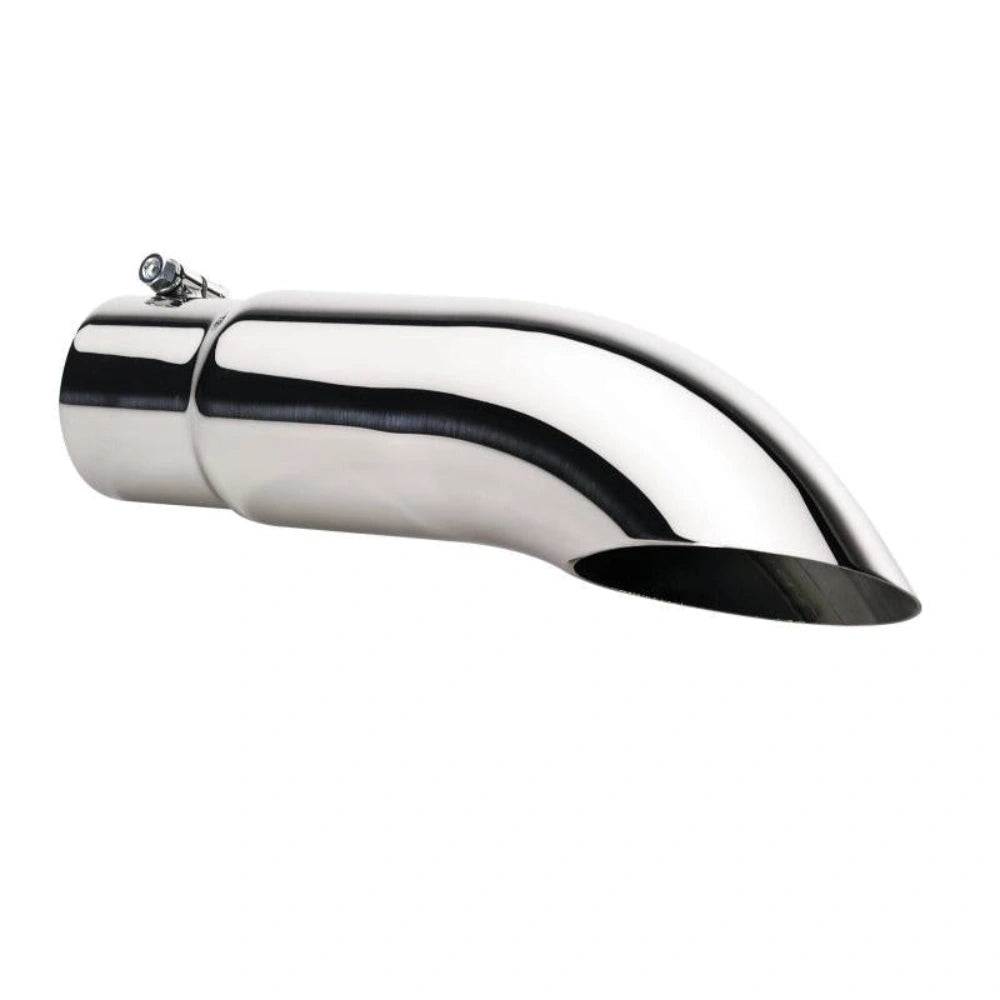 Gibson Turn Down Slash-Cut Tip - 4in OD/4in Inlet/12in Length - Stainless - Gibson 400413