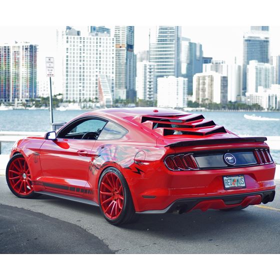 2015-2023 Ford Mustang S550 Louver Bakkdraft - GlassSkinz 1BAKKDRAFTS550-RAWGB