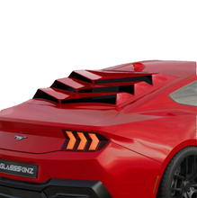 Load image into Gallery viewer, 2024 Mustang S650 Bakkdraft Rear Window Louvers - GlassSkinz 1BAKKDRAFTS650-RAWGB