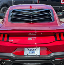 Load image into Gallery viewer, 2024 Mustang S650 Bakkdraft Rear Window Louvers - GlassSkinz 1BAKKDRAFTS650-RAWGB