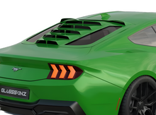 Load image into Gallery viewer, 2024 Mustang S650 Tekno 1 Rear Window Louvers - GlassSkinz 1TEKNO1S650-RAWGB