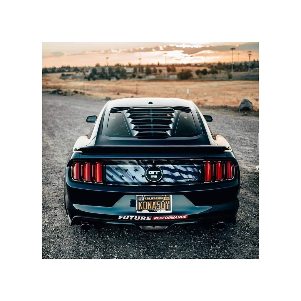 2024 Mustang S650 Tekno 1 Rear Window Louvers | Black Ops