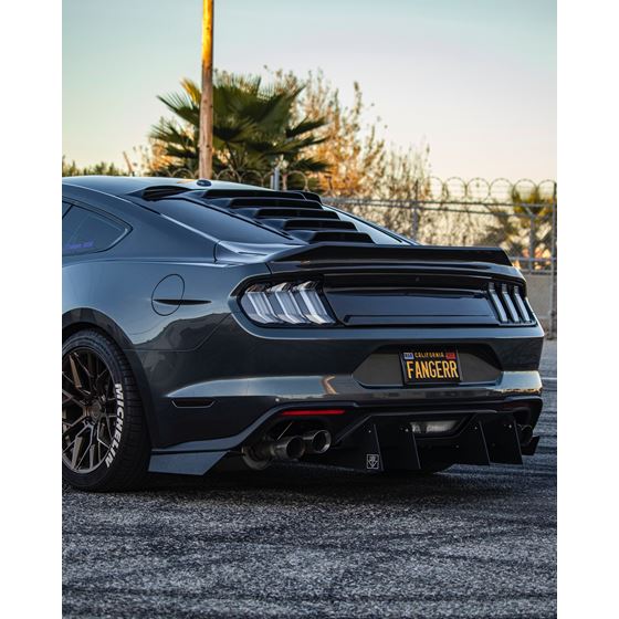 2024 Mustang S650 Tekno 1 Rear Window Louvers - GlassSkinz 1TEKNO1S650-RAWGB