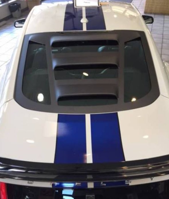 2015-2023 Ford Mustang S550 Louver Tekno 2 - GlassSkinz 1TEKNO2S550-RAWGB