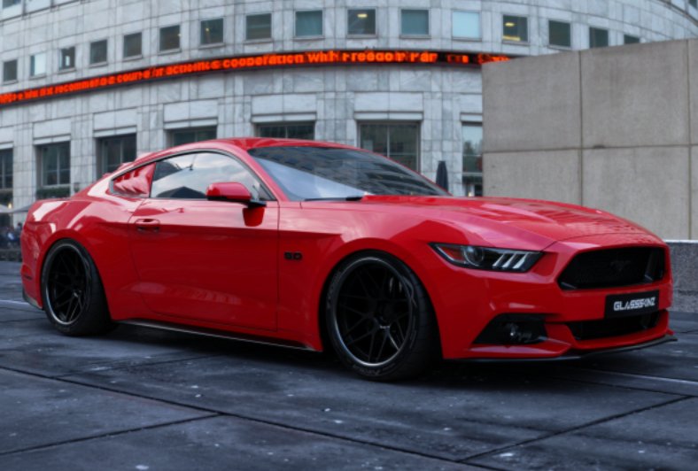 2015-2023 Ford Mustang S550 Quarter Louvers - GlassSkinz BAKKDRAFTS550-QTR-RAWGB