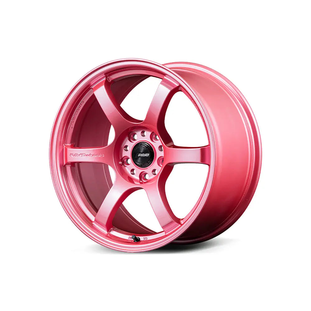 Gram Lights 57DR 18x9.5 +38 5x114.3 Sakura Pink Wheel (w/ Center Cap & No. 21 BK Air Valve) - GLSWGDX38EPPC