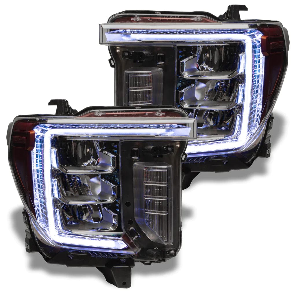 RGB Halo Kits GMC Sierra 2500/3500 HD | Multicolor RGBW DRL Boards (2020-2023)