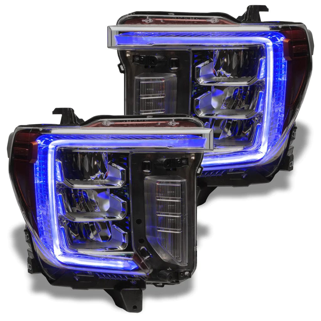 RGB Halo Kits GMC Sierra 2500/3500 HD | Multicolor RGBW DRL Boards (2020-2023)