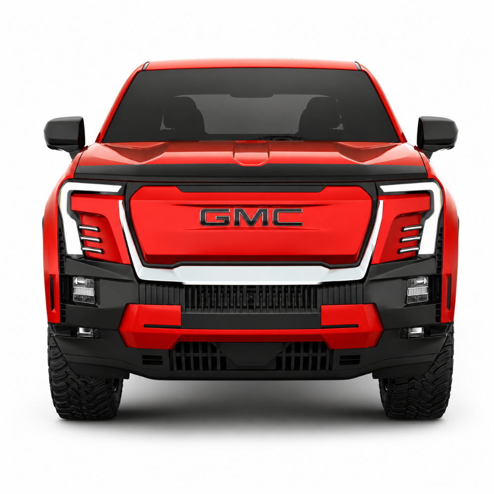 GMC Sierra EV low-profile hood protector with contour-fit Aeroskin design