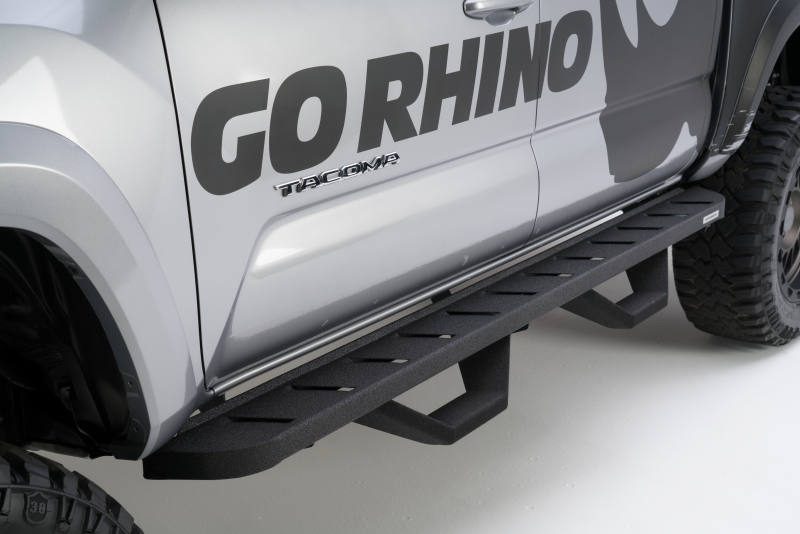Go Rhino 04-14 Ford F-150 RB10 Complete Kit w/RB10 + Brkts + 2 RB10 Drop Steps - Black Ops Auto Works
