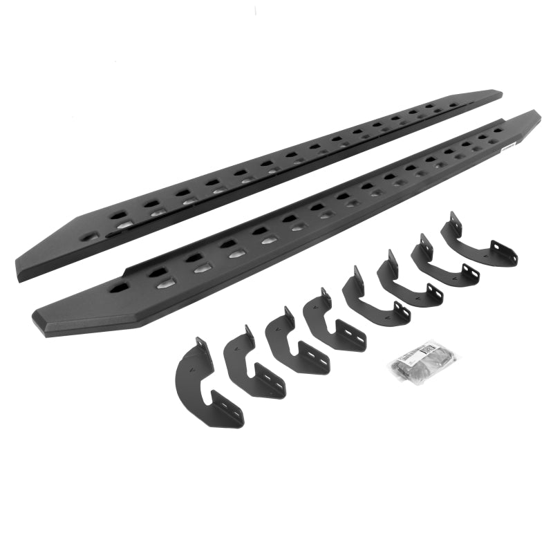 Go Rhino Go Rhino 07-21 Toyota Tundra DC 4DR RB20 Slim Running Boards Kit (Incl. Brackets) - Tex. Blk