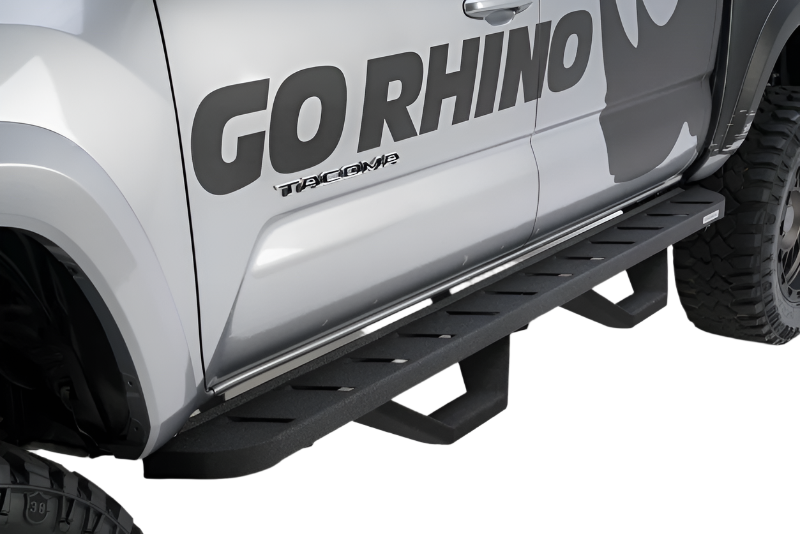 Go Rhino 09-14 Dodge Ram 1500 RB10 Complete Kit w/RB10 + Brkts + 2 RB10 Drop Steps - Black Ops Auto Works