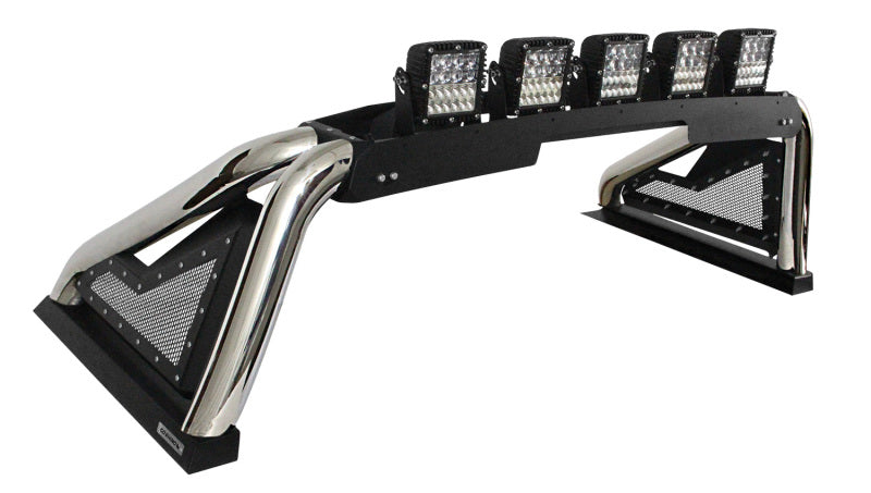 Go Rhino 14-19 Chevy 1500 LD (Classic) Sport Bar 2.0 Complete Kit w/Sport Bar+Retractable Light Mnt - Black Ops Auto Works