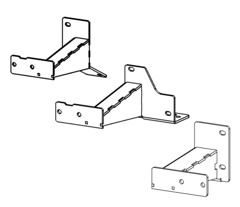 Go Rhino 14-23 Toyota 4Runner(Excl Nightshade/TRD) Dominator Xtreme Frame Slider Mounting Brackets-Brackets-Go Rhino-810090304052-