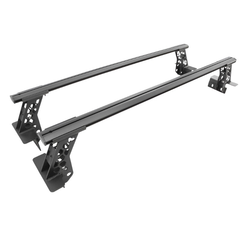 Go Rhino 15-22 Ford F-150 / 07-21 Toy. Tundra XRS Cross Bars Kit - Tex Blk (Attch Tonneau Cvr T-Trk) - Black Ops Auto Works