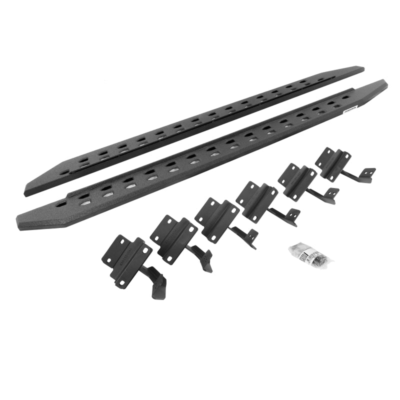 Go Rhino Go Rhino 15-22 Ford F-150 (17-22 Raptor) SC RB20 Slim Running Boards Kit (w/Brackets) - Bedliner Ct