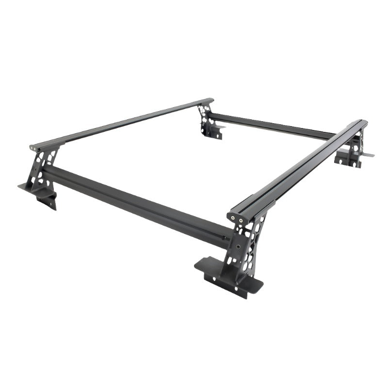 Go Rhino 15-22 Ford F-150 / 19-22 RAM 1500 / 07-21 Toyota Tundra XRS Cross Bars Kit - Tex. Blk - Black Ops Auto Works