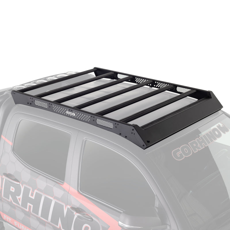 Go Rhino 16-21 Toyota Tacoma Ceros Low Profile Roof Rack Textured Black - Black Ops Auto Works