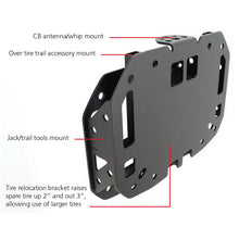 Load image into Gallery viewer, Go Rhino 18-20 Jeep Wrangler JL/JLU Rockline Spare Tire Relocation - Black Ops Auto Works