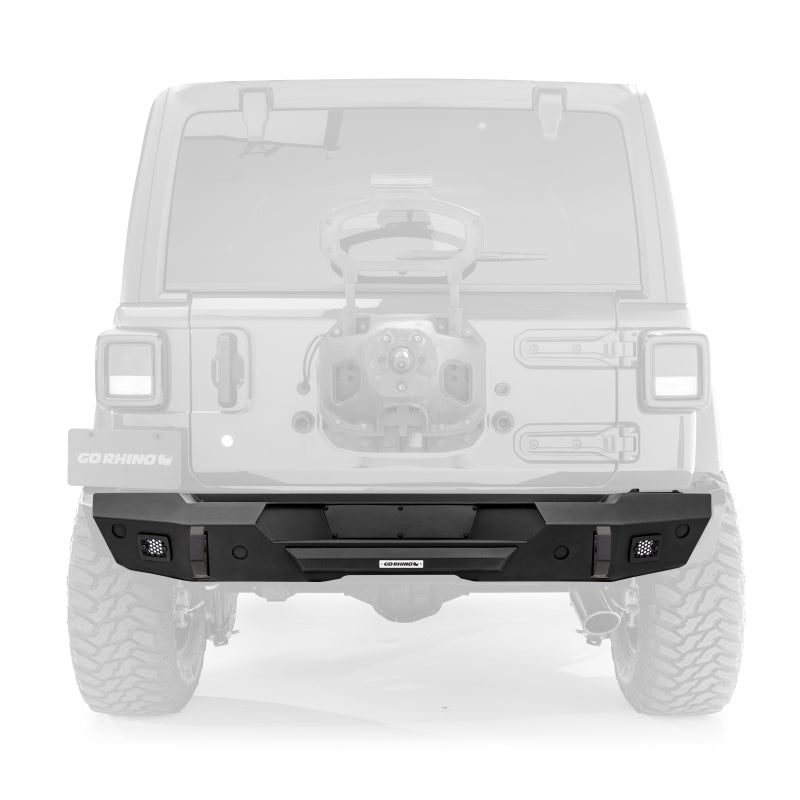 Go Rhino 18-20 Jeep Wrangler JL/JLU Trailline Rear Stubby Bumper - Black Ops Auto Works