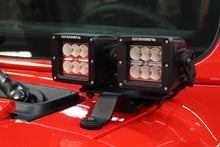 Load image into Gallery viewer, Go Rhino 18-20 Jeep Wrangler JL/JLU/Gladiator JT Light Mount - Two 3in Cubes - Black Ops Auto Works