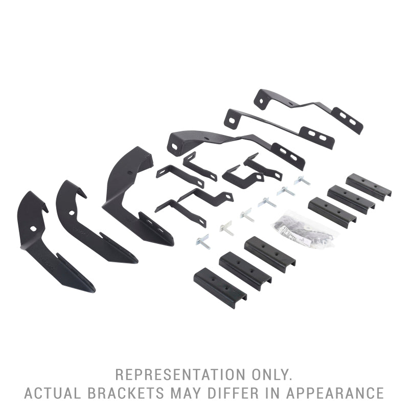Go Rhino 18-20 Jeep Wrangler JLU Brackets for RB Running Boards - Black Ops Auto Works