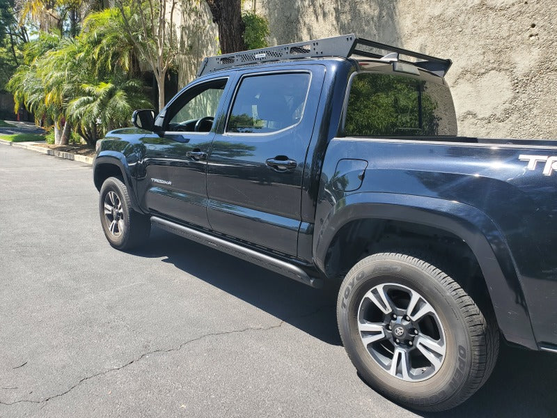 Go Rhino 18-23 Toyota Tacoma 4Door Frame Mount Sliders - Textured Black - Black Ops Auto Works