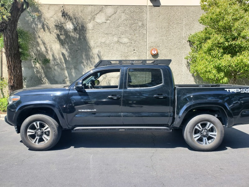 Go Rhino 18-23 Toyota Tacoma 4Door Frame Mount Sliders - Textured Black - Black Ops Auto Works