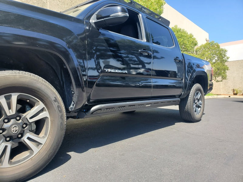 Go Rhino 18-23 Toyota Tacoma 4Door Frame Mount Sliders - Textured Black - Black Ops Auto Works