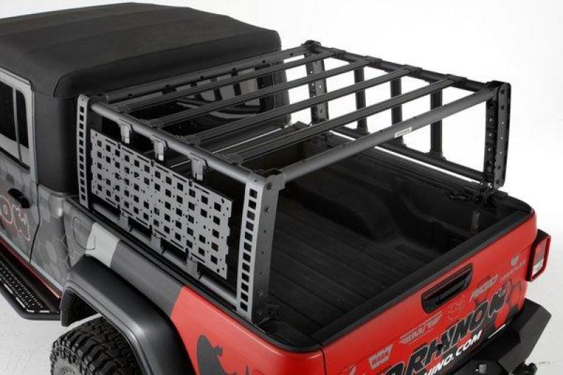 Go Rhino 19-21 Jeep Gladiator XRS Overland Xtreme Rack - Black-Truck Bed Rack-Go Rhino-