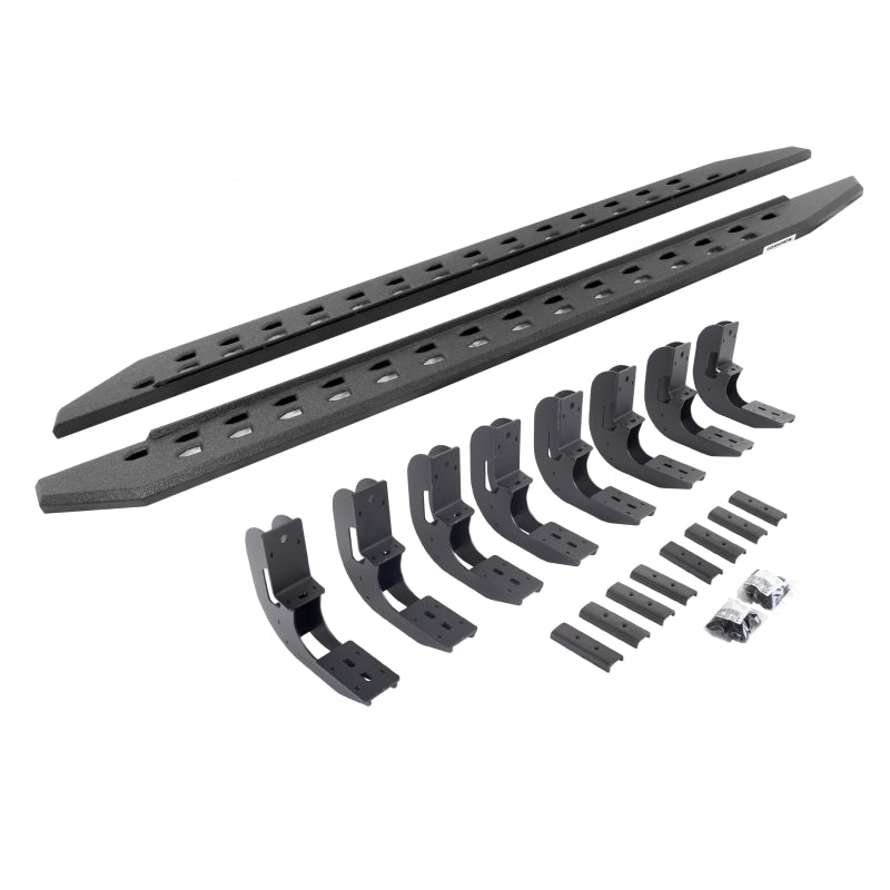 Go Rhino Go Rhino 19-22 GMC Sierra 1500 CC (New Bdy) RB20 Slim Running Boards Kit (w/Brackets) - Bedliner Ct